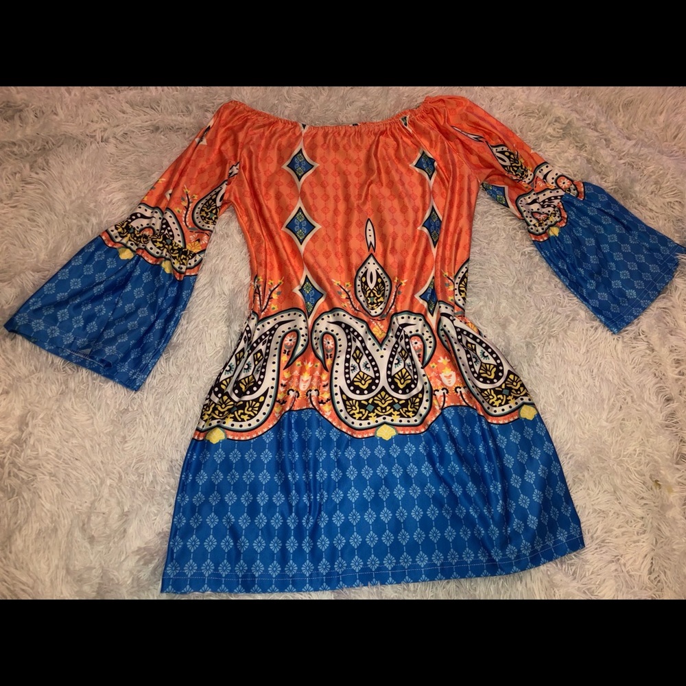 Bohemian Boho Gypsy Style Midi Dress
